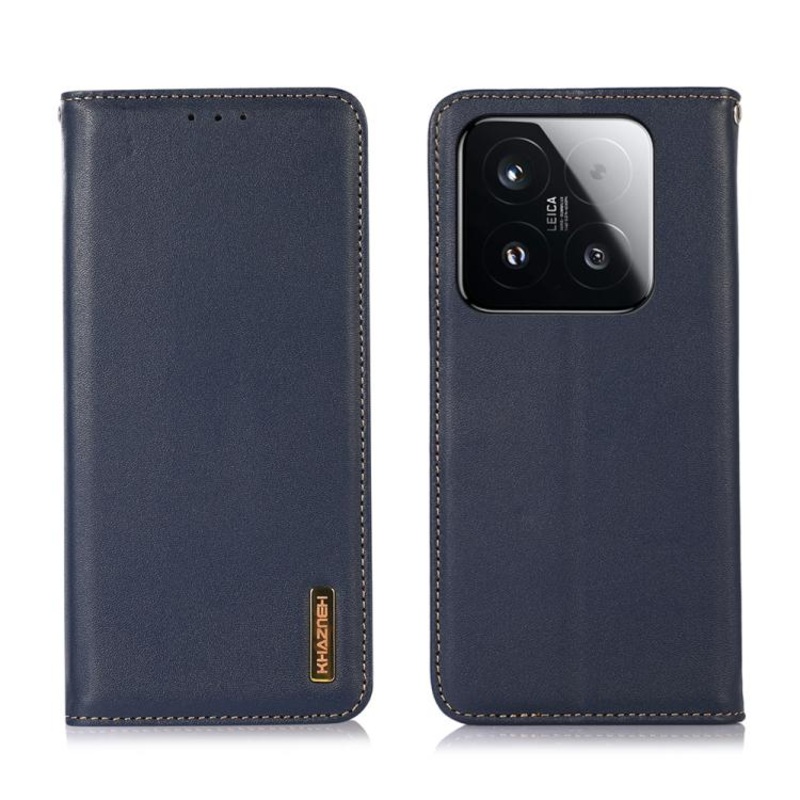 For Xiaomi 15T 5G KHAZNEH Nappa Top Layer Cowhide Leather Phone Case(Blue)