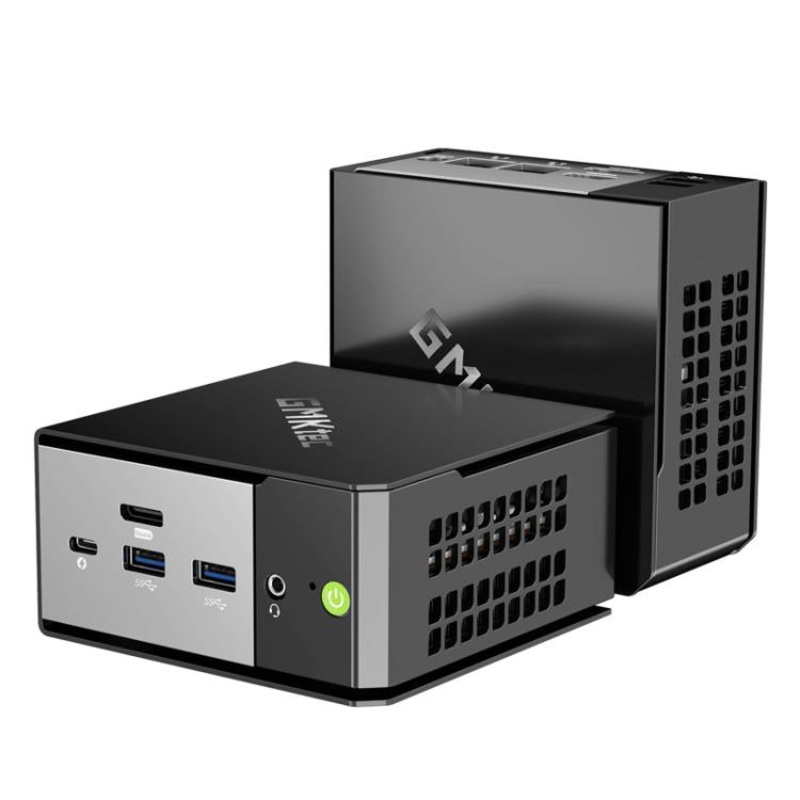 GMKtec EVO-X1 AI Mini PC, 32GB RAM + 1TB SSD, AMD Ryzen AI 9 HX 370, Radeon 890M, Oculink Port(US Plug Black)