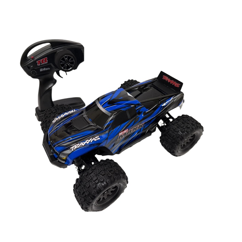 Mini Maxx BL-2S 4WD RTR Monster Truck Blue with Wing (+ TQi 2-ch BL-2s 2S LiPo USB-C Charger Clipless Body)