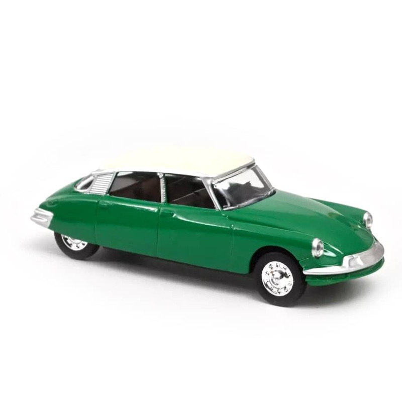 Norev 1/64 1958 Citroen DS 19 - Green with White Roof NV310528