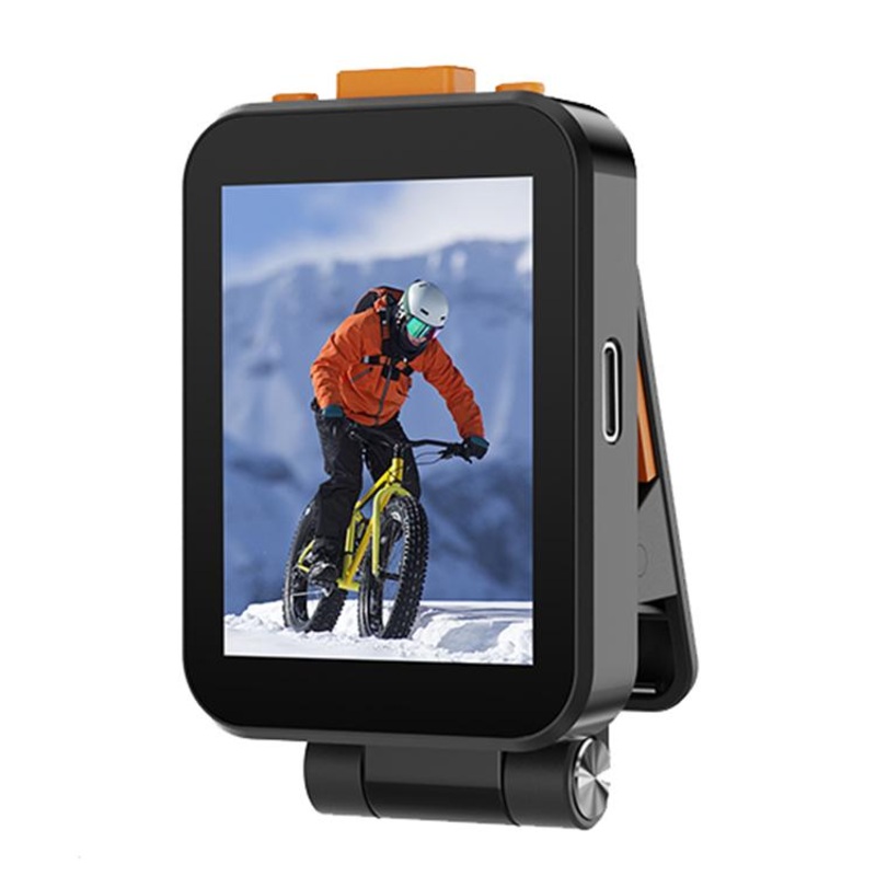 RK-X40G Mini Rear Selfie Screen Sound Version with Clip(Black)