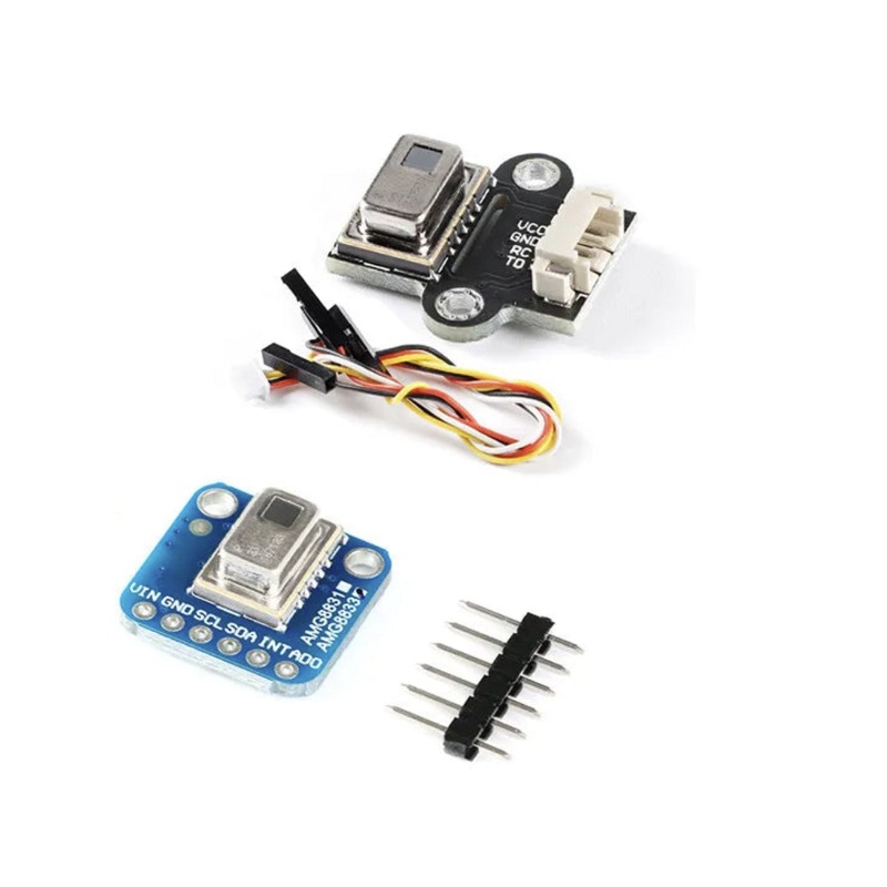 AMG8833 IR 8*8 Thermal Imager Dot Matrix Temperature Sensor Module 8x8 Infrared Camera Imaging Array For Arduino GY-MCU8833 WHITE