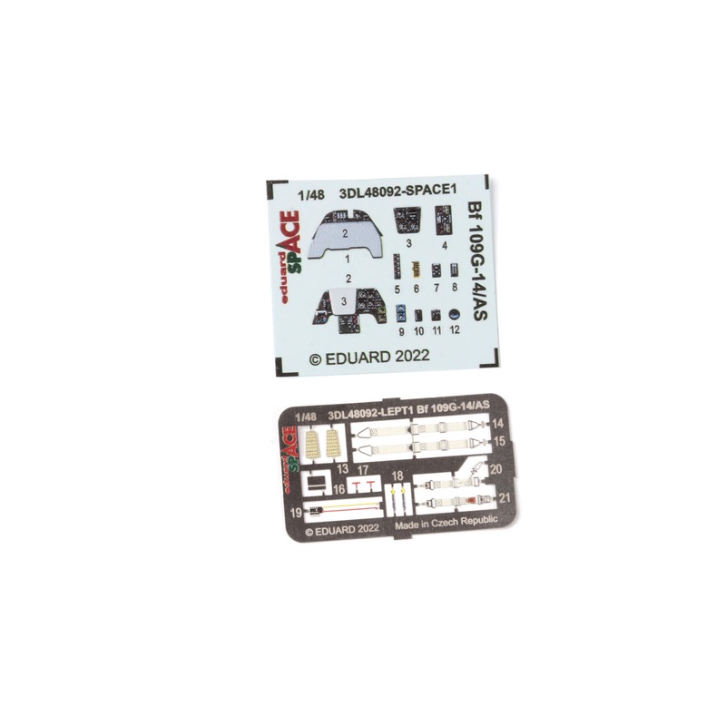 Eduard 3DL48092 1/48 Bf 109G-14/ AS Space 3D Decals + Etched Parts