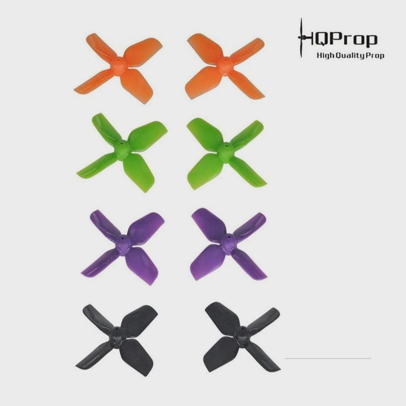 HQProp 1.2x1.3x4 Micro Whoop Propellers 0.8mm Shaft (2CW+2CCW) Black