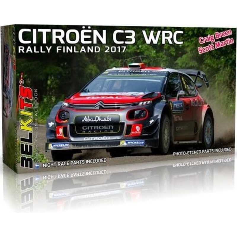 Belkits 018 1/24 Citroen C3 WRC - Rally Finland 2017