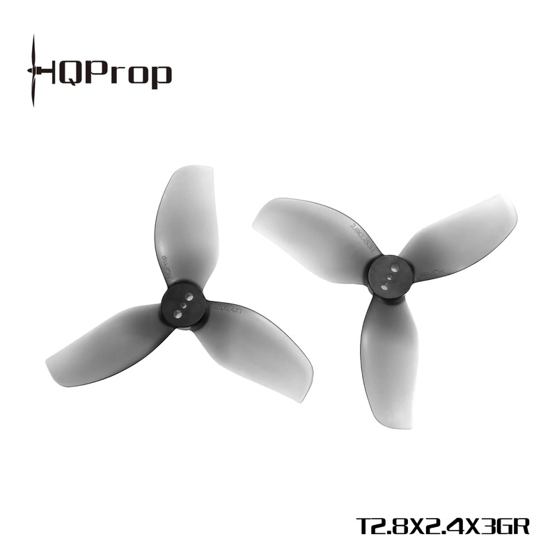 HQProp T2.8x2.4x3 Propellers (2CW+2CCW) Grey
