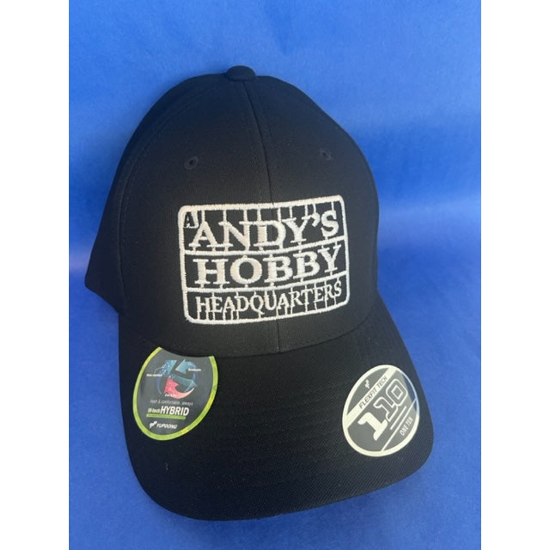 Official Andy's Hobby Headquarters Flexfit Cool & Dry Cap - BLACK/Adjustable Closure