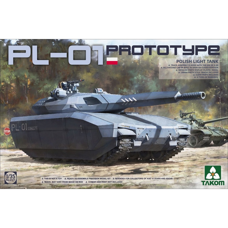 Takom 2127 1/35 Polish PL-01 Prototype Light Tank