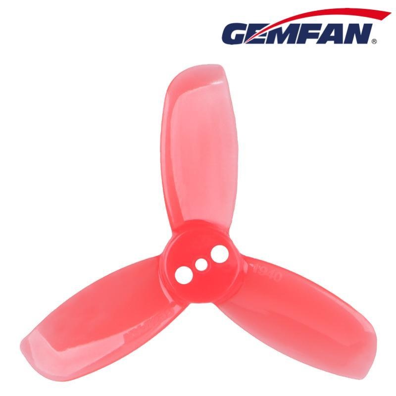Gemfan Hulkie Durable Tri Blade 1940 2" 3 Hole Propellers (4CW + 4CCW) Transparent Clear