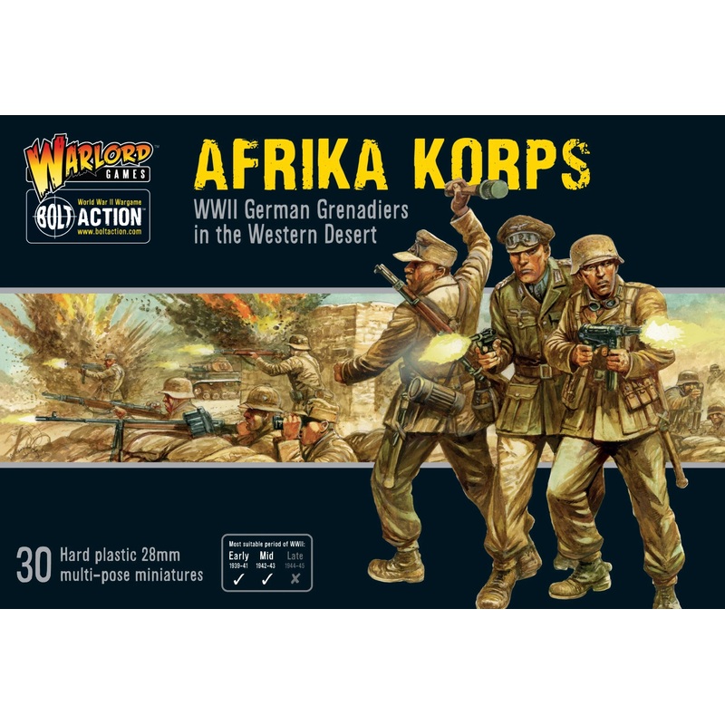 Warlord Games 402012030 Bolt Action - Afrika Korps Infantry