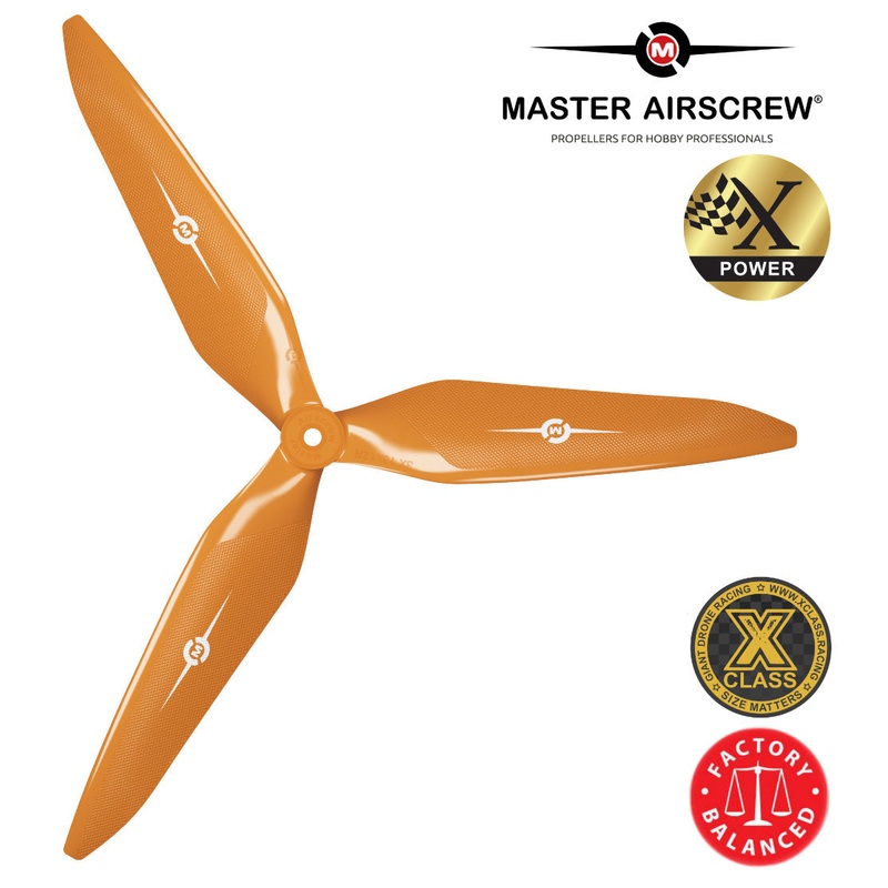3X Power - 13x12 Propeller (CW) Rev./Pusher Orange
