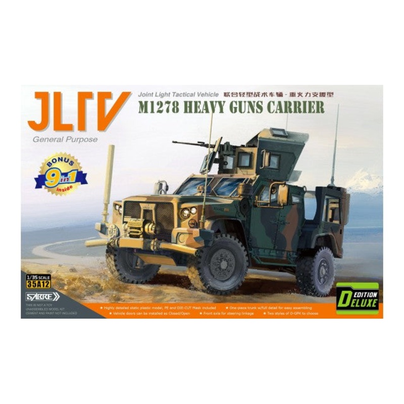 SABRE 35A12D 1/35 LTV M1278 HEAVY GUNS CARRIER " DELUXE EDITION "