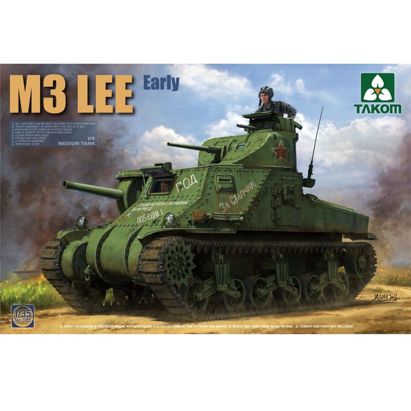 Takom 2085 1/35 US Medium Tank M3 Lee - early