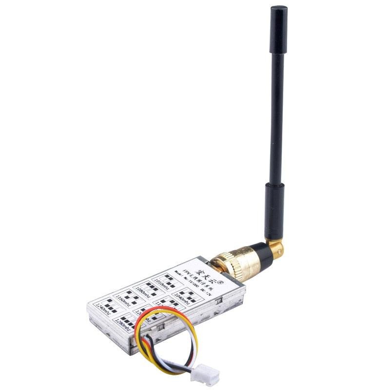 TX1000 Transmitter - 1.2G 1W 1000mW 8CH FPV Transmitter 1.2g TX 12CH Receiver RX FPV Combo Up to 3km for RC Models Drone Quad long range system Only Tx