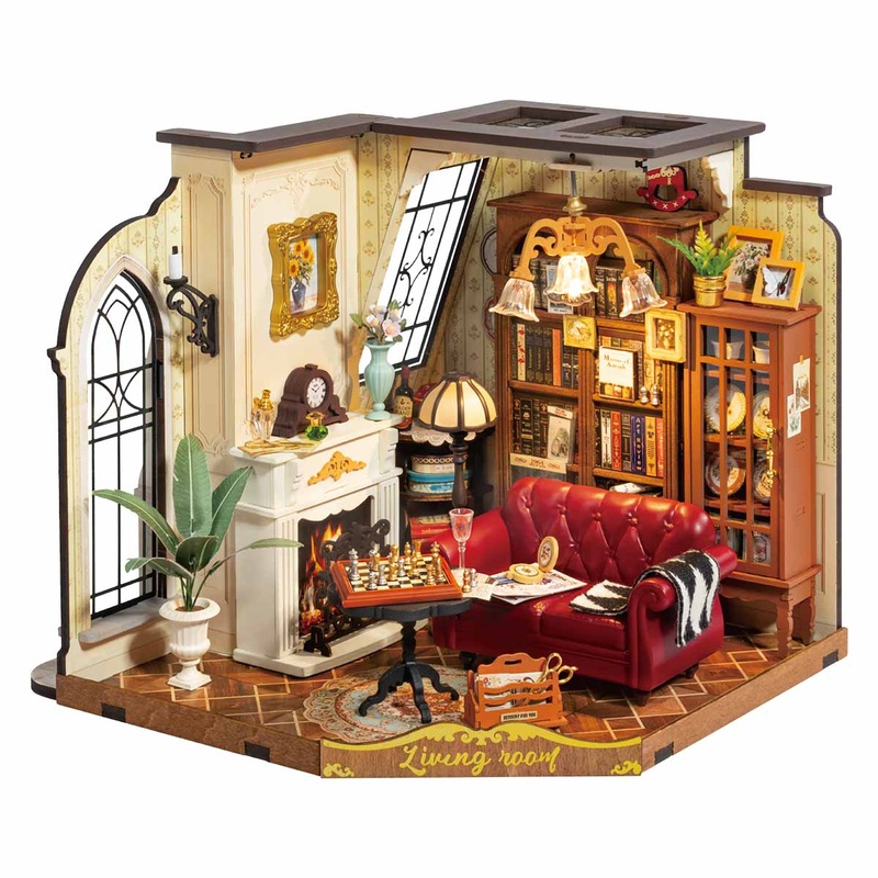 Robotime DG175 Catherine's Living Room DIY Miniature House Kit