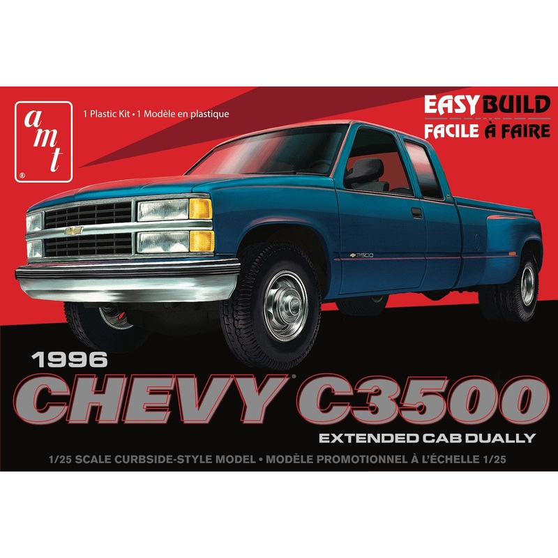 AMT 1409 1/25 1996 CHEVROLET C-3500 DUALLY PICKUP EASY BUILD