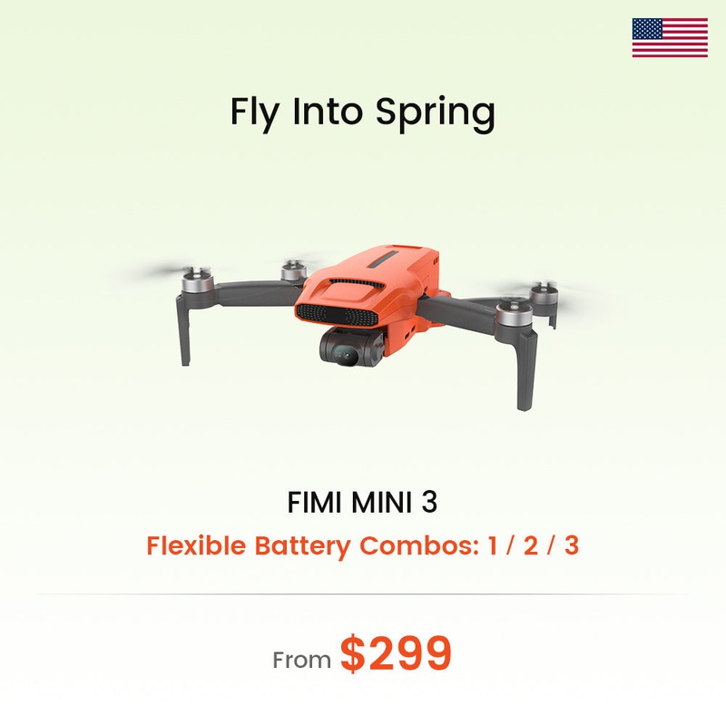 USA Stock - FIMI MINI 3 Drone Fly More Combo - No Customs Tax & about 7 Days Fast Delivery