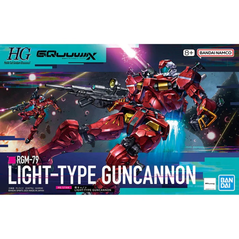 Bandai 2773792 1/144 HG GQuuuuuuX #06 Light-type Guncannon Mobile Suit Gundam