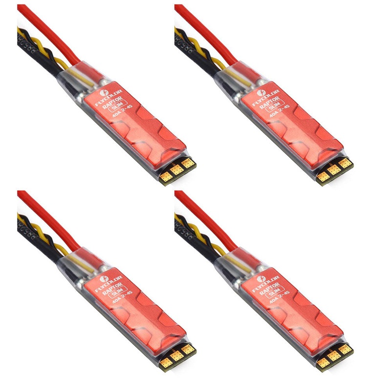 Flycolor Raptor Slim 40A 2-4S BLHeli_S Dshot600 ESC for FPV Racing Drones (4PCS)