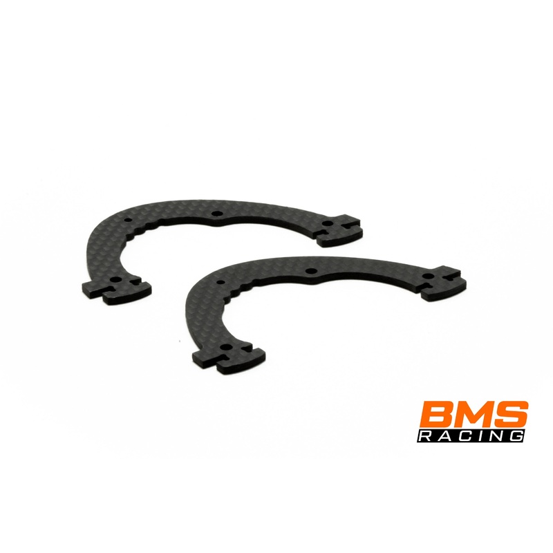 BMS Racing JS-2 Analog Side Plates (Pair) - T700 Carbon
