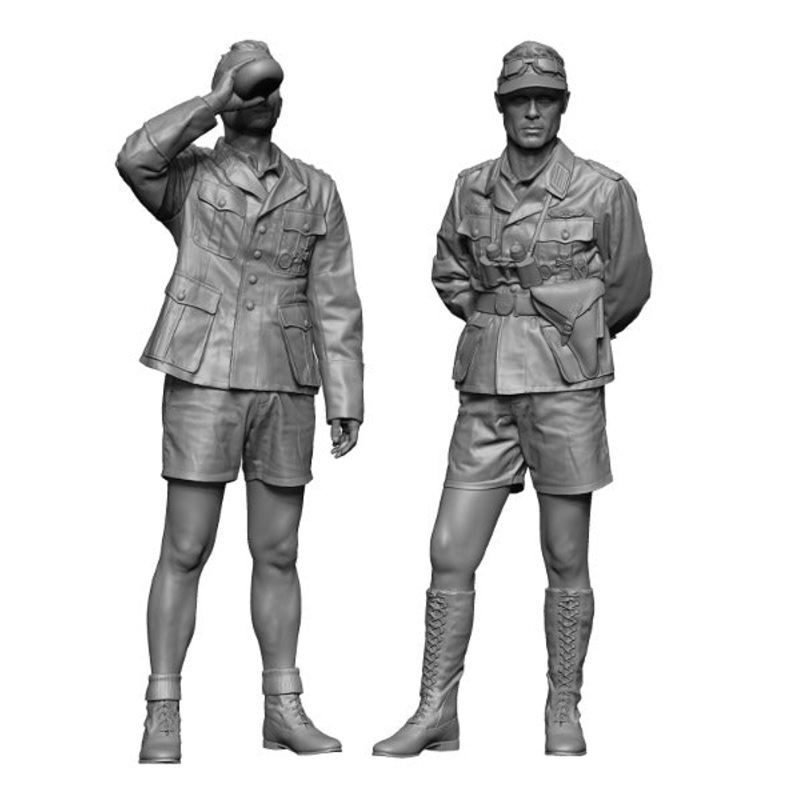H3 Models 16058 1/16 WW2 German DAK Officer set (Resin)