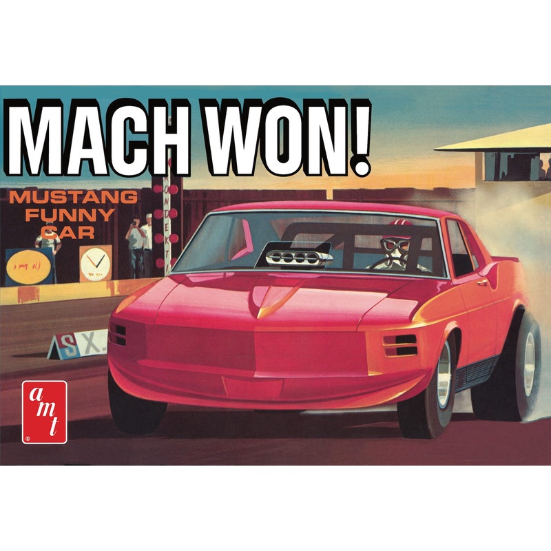 AMT 1455 1/25 1970 Ford Mustang Funny Car Mach Won