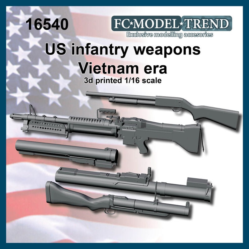 FC Model Trend 16540 1/16 US Infantry Weapons Vietnam