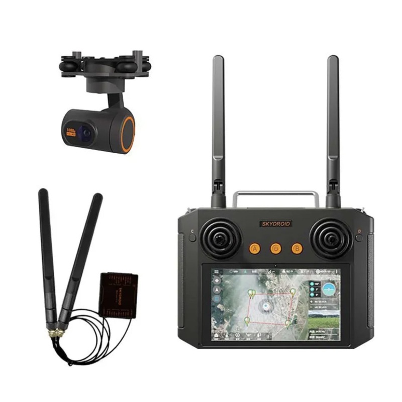Skydroid H12 PRO Remote Control for UAV Agricultural Sprayer Drone With 10KM 2K 1080P Video Stream 3-Axis Camera