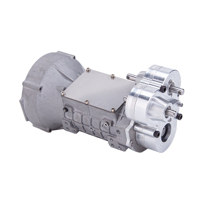 CISON Mini RC Dual Clutch 4-speed Alloy Gearbox Model DIY Modification Parts Transmission Model for Climbing Rescue Vehicle