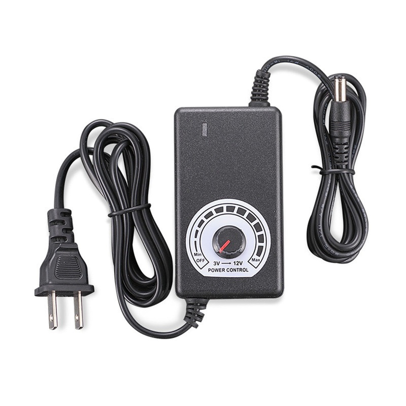 3-12V 2A Adjustable Power Supply Adapter for Mini Electric Drill/Grinding Set