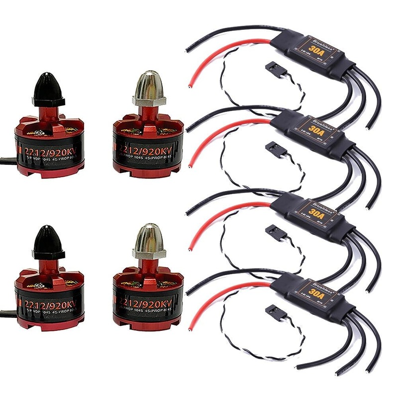 30A ESC OPTO 2-6S Brushless ESC Electronic Speed Controller + 2212 920kv Motor 2-4s For F450 F550 S500 RC Helicopter Quadcopter 30A wire with motor