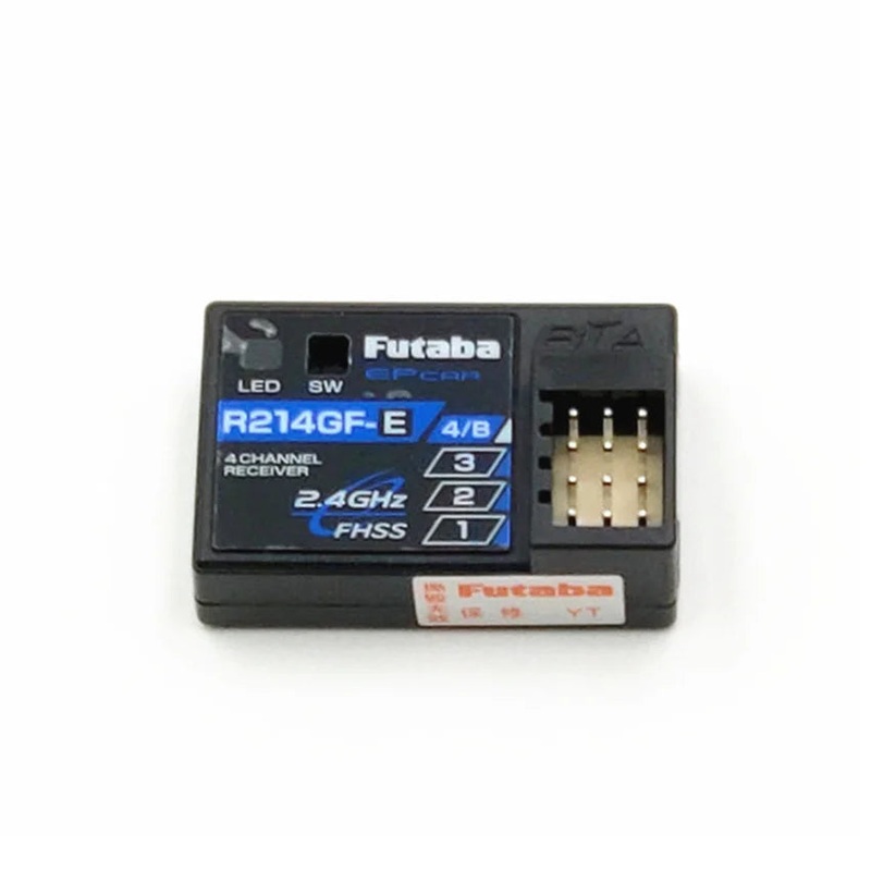 Futaba R214GF-E 2.4GHz 4-Channels S-FHSS HV Receiver With Built-In Antenna for RC Car