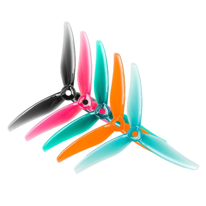 Gemfan Hurricane 51466 V2 3-Blade Propeller - MCK Edition (2CW + 2CCW) Midnight Grey