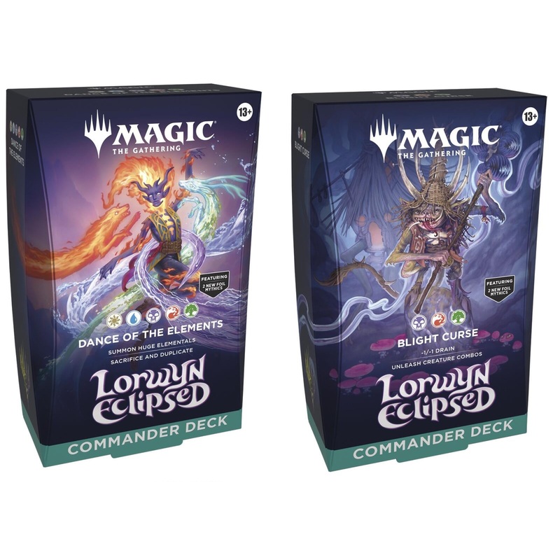 Magic The Gathering Lorwyn Eclipsed Commander Decks (Pair)