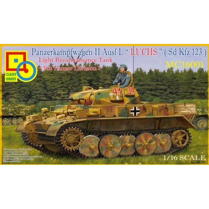 Classy Hobby 16001 1/16 Panzerkampfwagen II Ausf. L "Luchs" (SdKfz 123) 9th Pz Div