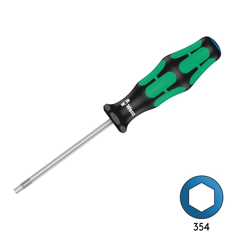 Wera 354 5mm x 80mm Hex Screw Driver 05023120001