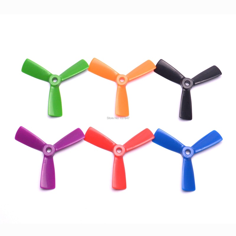 3045 3 blades Propeller - NEW 6 Pairs 3045 (6 color ) 3 blades Leaf Blade Prop Propeller CW /CCW for FPV Mini 130mm Quadcopter ZMR210 QAV250 High quality Red