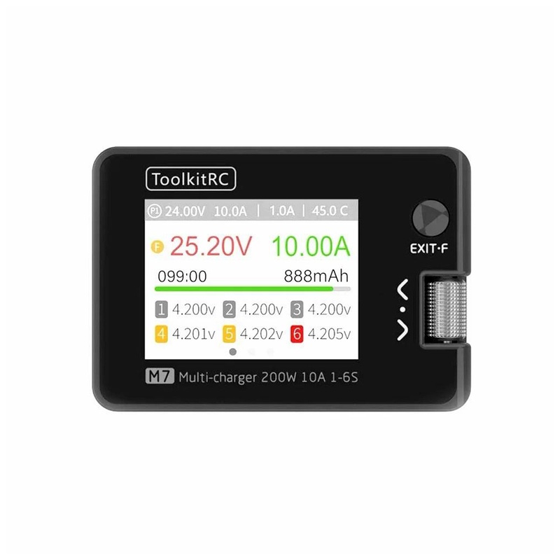 ToolKitRC M7 200W 10A 2-6S DC Multifunction Balance Charger (DC INPUT)