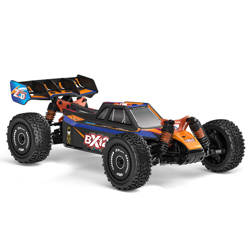 ZD Racing BX-12 1/12 Scale 2.4G RC 4WD Brushless High-Speed Off-Road Car Model with Aluminum Chassis Orange-Blue
