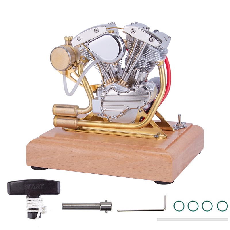RETROL R32 4.2CC OHV V-Twin Model V2 Four-stroke Gasoline Engine Motorcycle Engine Internal Combustion Engine Model
