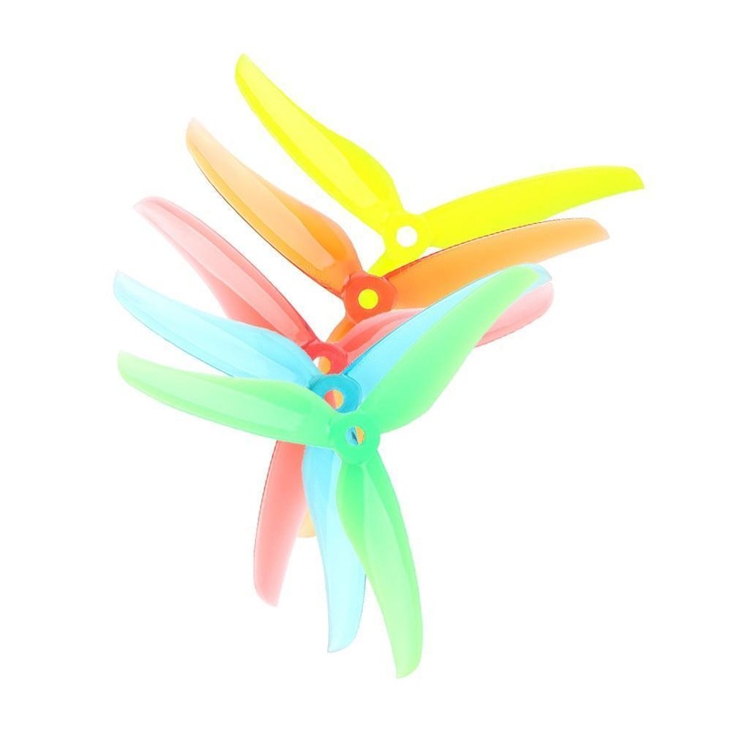 T-Motor T5146 Tri Blade Propellers CW/CCW (4 Pieces) Clear Red