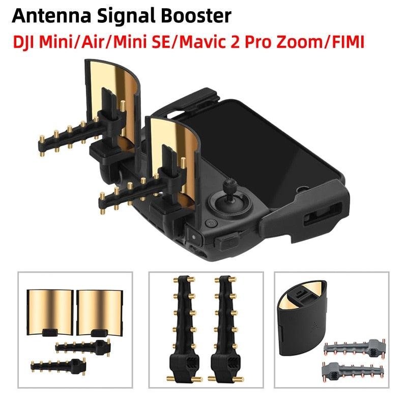 Yagi Antenna for DJI Mavic Mini/2 Pro Zoom Spark Air FIMI X8 Mini Drone Remote Controller Signal Booster Strengthen Accessory B black
