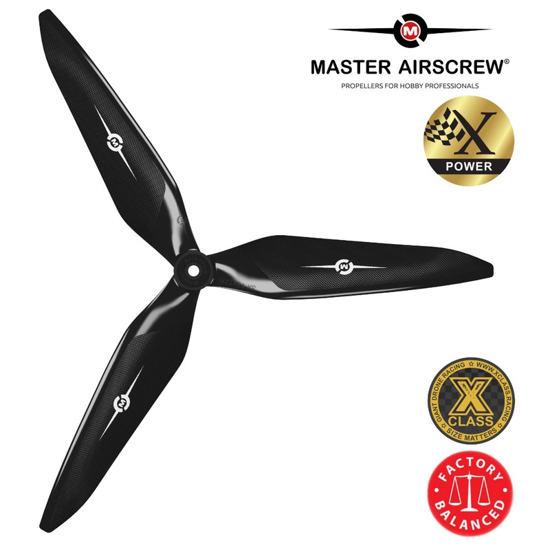 3X Power - 11x10 Propeller (CW) Rev./Pusher Black