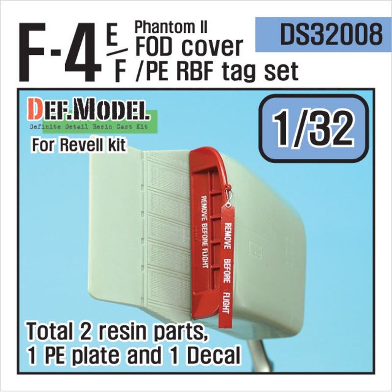 Def Model DS32008 1/32 F-4E Phantom II FOd C over + PE RBF Tag Set