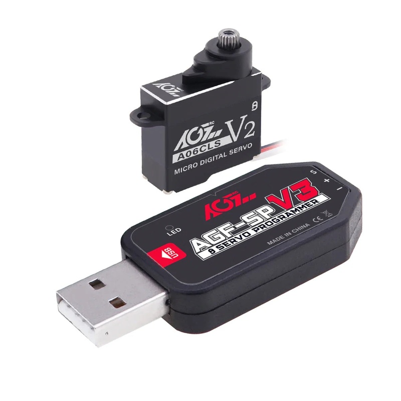 AGFRC A06CLS V2 Black Aluminum Case - 6g Titanium Gear 3KG Micro Digital Coreless Servo For Mini Z Car GLR GLA MRZ Airplane RC F3P A06CLS 20T JR