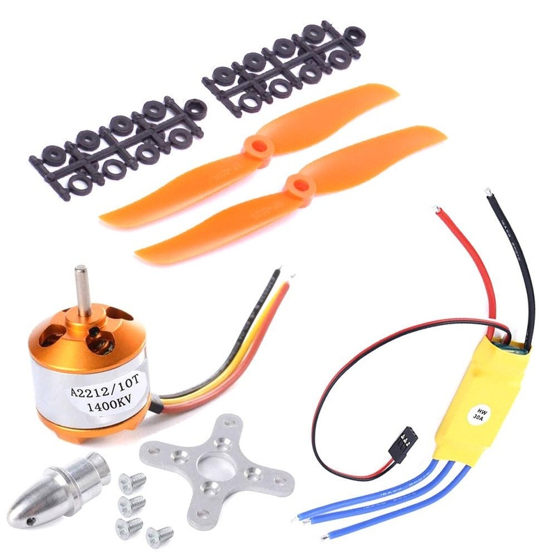 XXD A2212 2212 1400KV Brushless Motor 30A ESC Mount 8060 Propellers for RC Fixed Wing Plane Helicopter A2212 KV1400