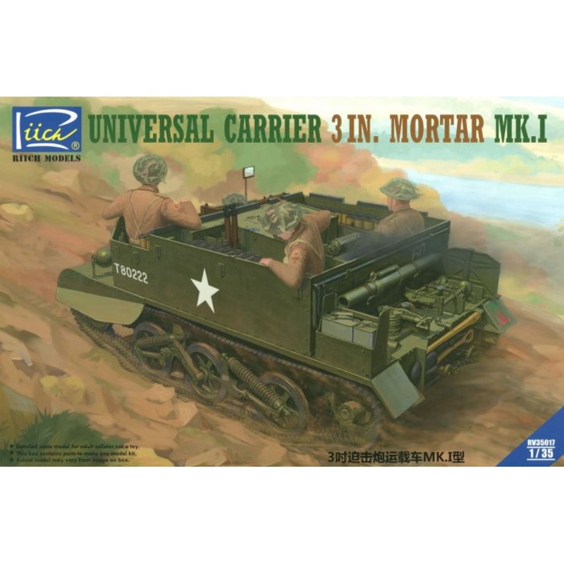 Riich 35017 1/35 Universal Carrier 3 inch mortar Mk. I