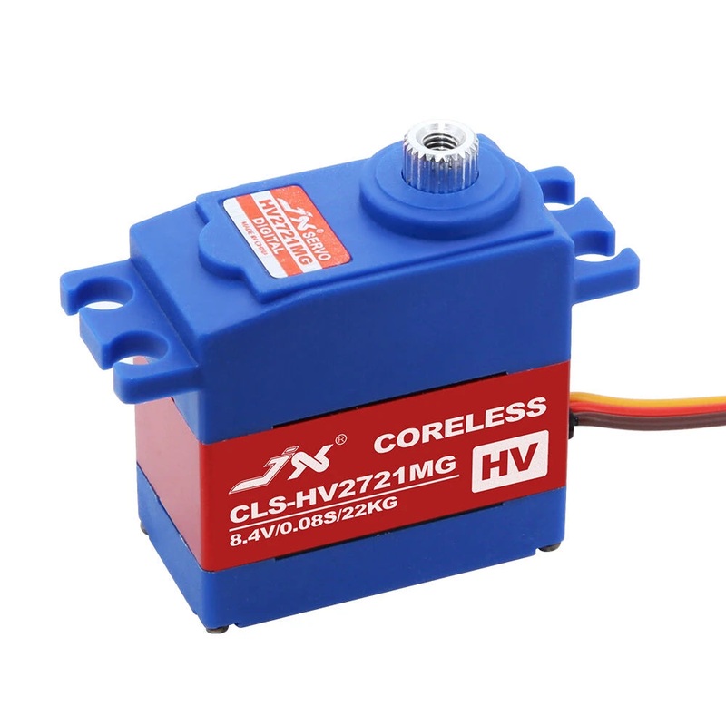 JX CLS-HV2721MG 30g Coreless Metal Gear IP67 Waterproof Digital RC Servo Non-Programmable for Remote Control Cars Blue