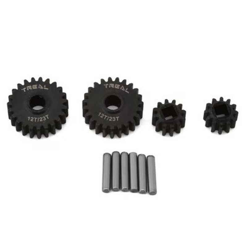 Treal Hobby Axial SCX10 III/Capra Portal Gears (12T/23T) Black