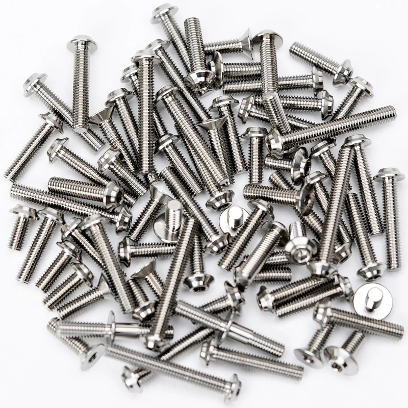 1up Racing Pro Duty Titanium Upper Screw Set - TLR 22X DC - 78pcs